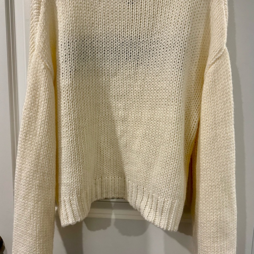 ‘Bonjour’ Black & White Sweater - Picture 3 of 3